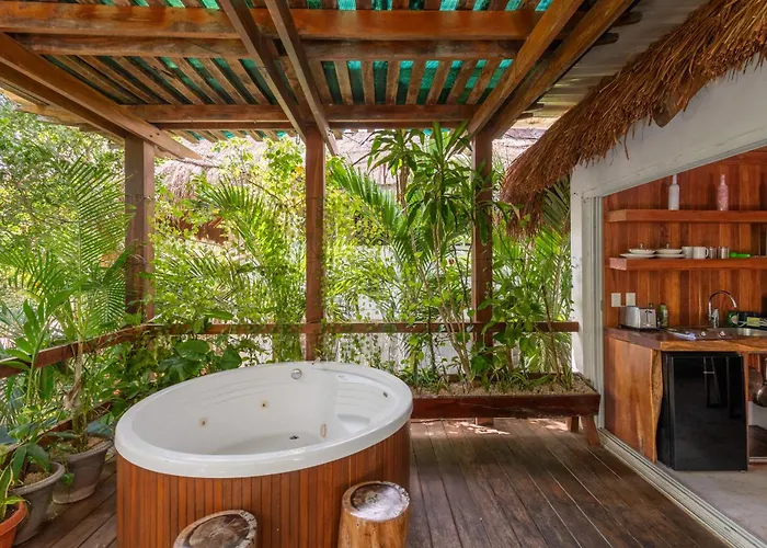 Luxury Jungle With Private Jacuzzi & Cenote Pool View Apartment Chemuyil